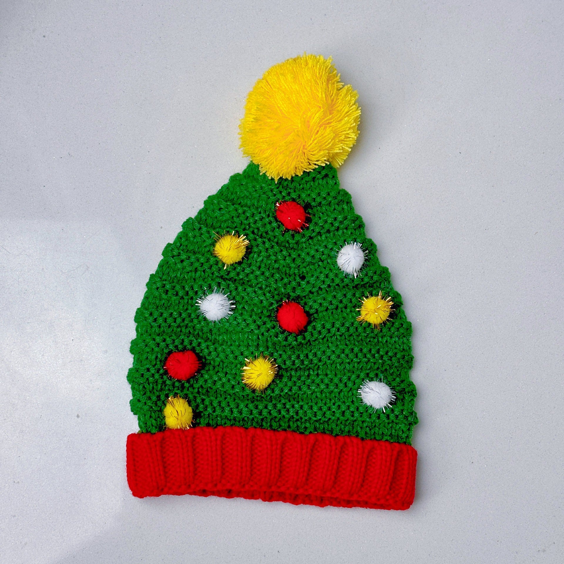 Wholesale Christmas hat with bells   knitted wool hat